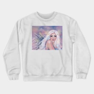 Charmaine angel by Renee Lavoie Crewneck Sweatshirt